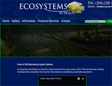 Tablet Screenshot of ecosystems.mb.ca
